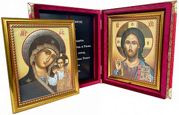 Складень с иконой №9 классический, 250 х 210 