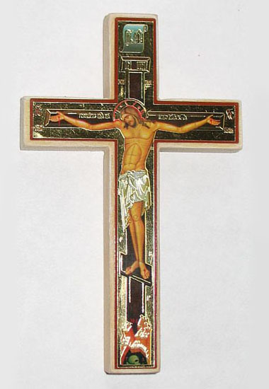 Распятие четырехконечное малое на скотче