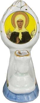 Подсвечник, один лик,"Яйцо" Матрона Московская