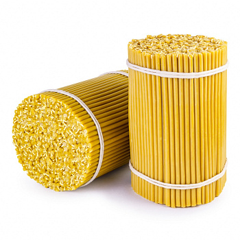 Свечи восковые церковные №60 Ø6 мм, длина 20,5 см 300 шт- 2 кг, 100% воск