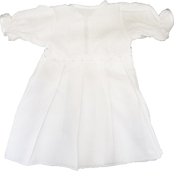 Крестильный набор для девочки (2 предмета) платье, пелёнка с капюшоном. (шитьё, бязь)