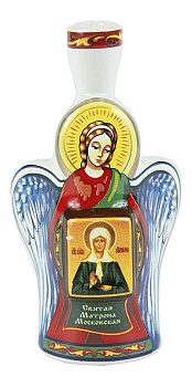 Подсвечник - колокольчик керамический Ангел с ликом