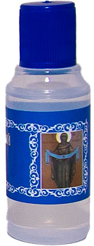 Елей освященный перед иконой  "Покров Пресвятой Богородицы" в пластиковой бутылочке 25 мл