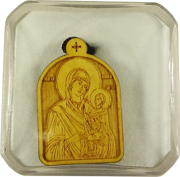 Образок из самшита Святая Анна