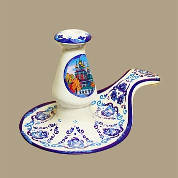 Подсвечник на блюдце большой (уценка)