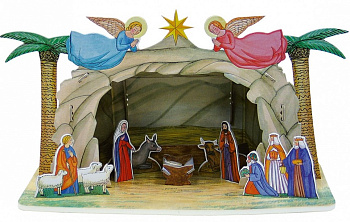 Сборная модель из картона Рождественский вертеп