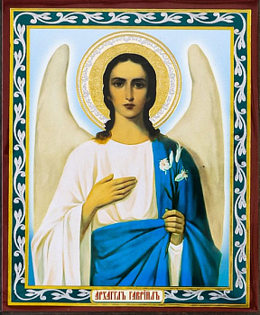 Икона на планшете  Архангел Гавриил   6 х  9 см