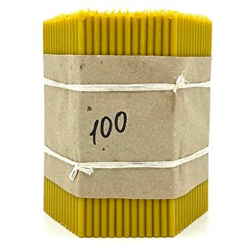 Свечи церковные воскосодержащие № 100 (упаковка 500 шт)