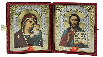 Складень Господь Вседержитель, Казанская Божия Матерь 