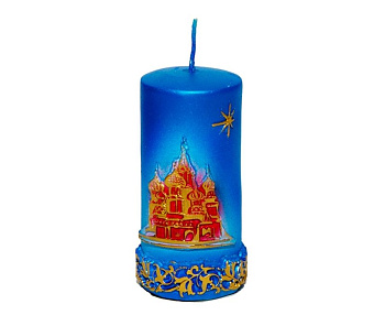 Свеча декоративная  Рождественский столбик с Храмом