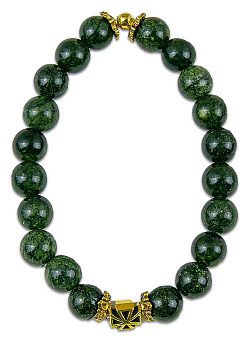 Четки-браслет из натурального камня ЗМЕЕВИК d=8 мм, 20 зерен