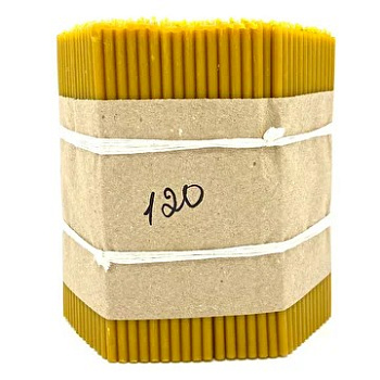 Свечи церковные воскосодержащие № 120 (упаковка 600 шт)