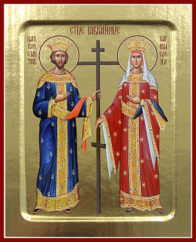 Икона равноапостольных Константина и Елены